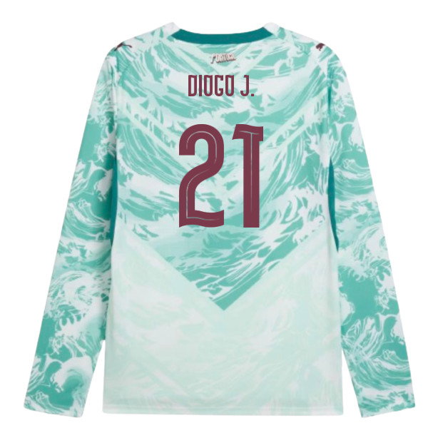 2026-2027 Portugal Long Sleeves Away Shirt (Diogo J. 21)-SoccerKits Hub | Buy Soccer Jerseys Online